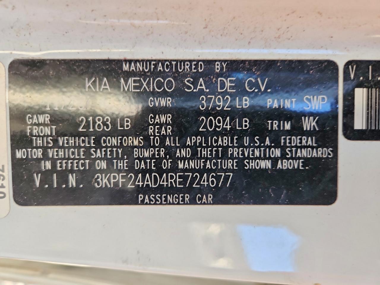 2024 KIA FORTE LXS photo 34