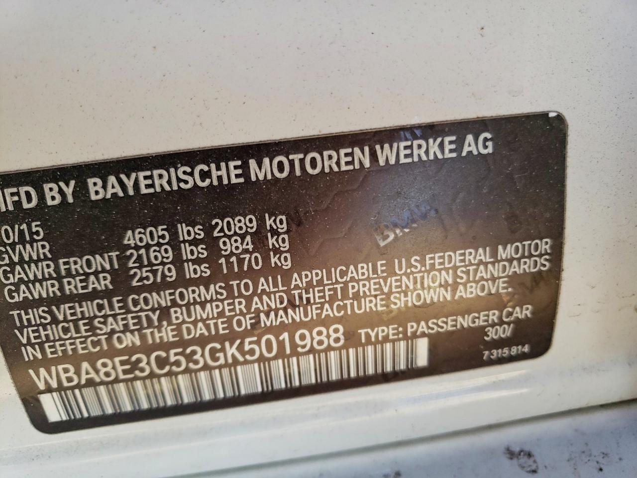 2016 BMW 328 XI SULEV photo 23