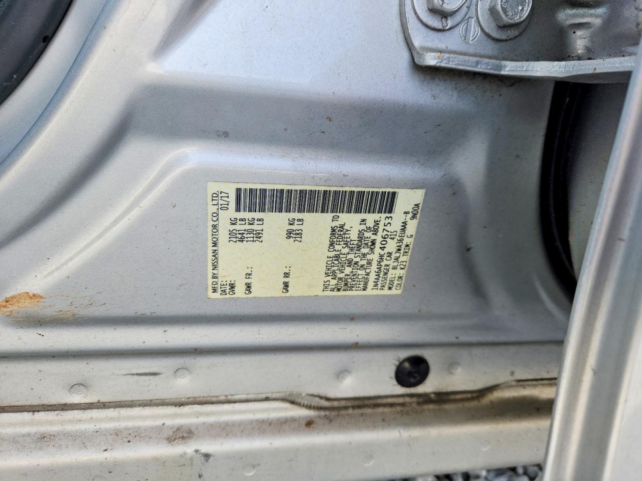 2017 NISSAN MAXIMA 3.5 SV photo 23