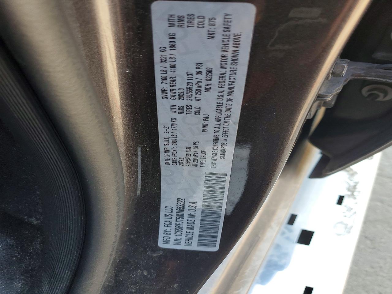 2021 RAM 1500 LARAMIE photo 23