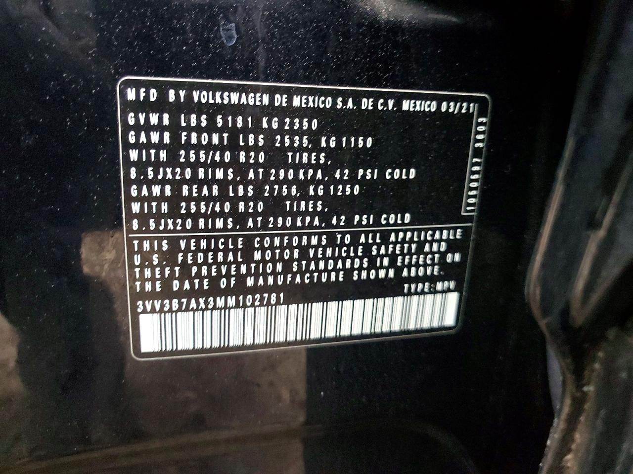 2021 VOLKSWAGEN TIGUAN SE photo 25