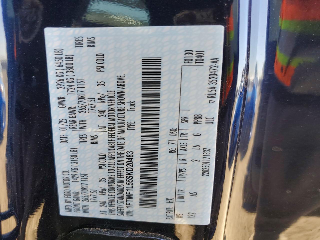 2025 FORD F150 XL photo 12