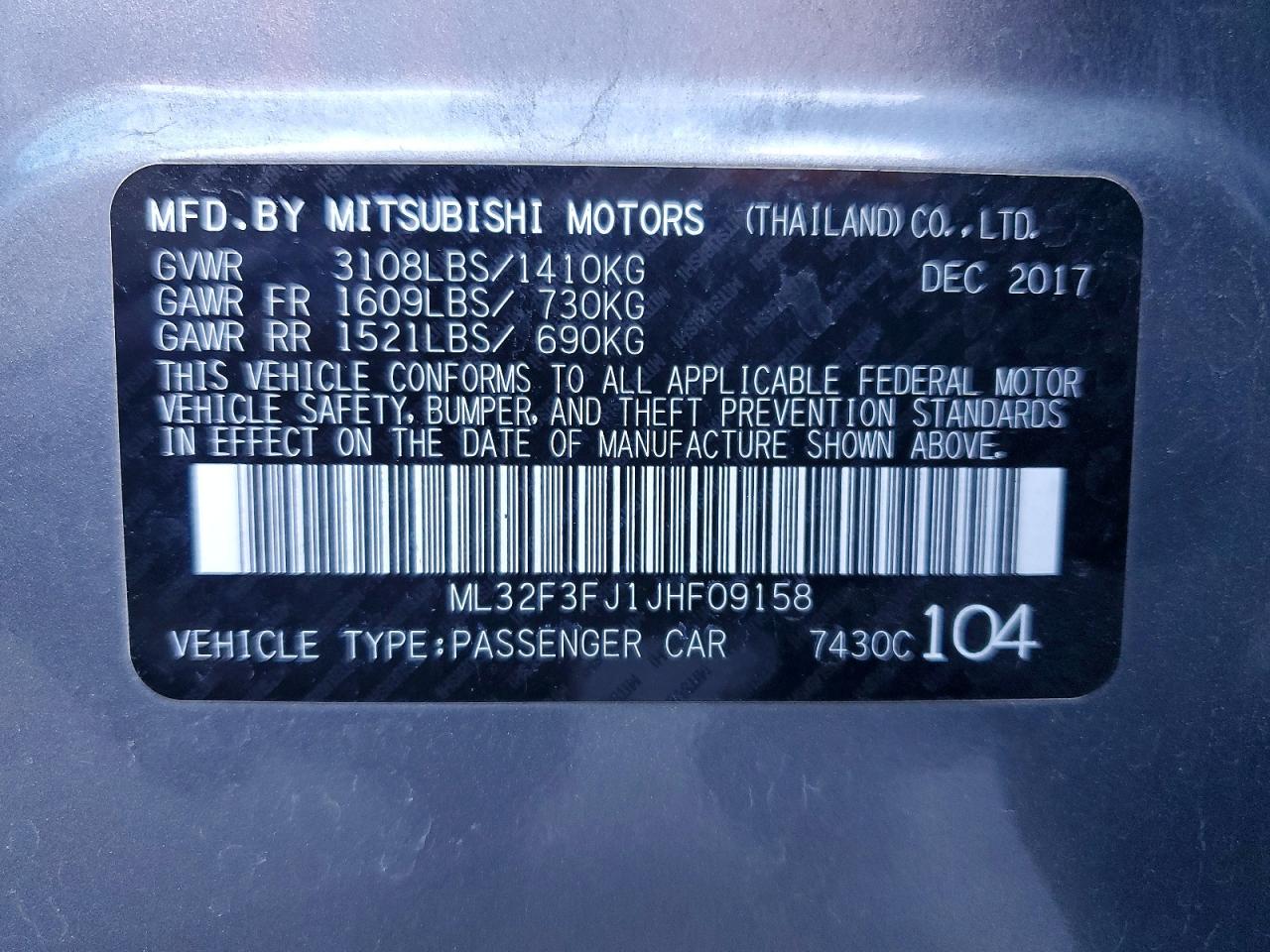 2018 MITSUBISHI MIRAGE G4 ES photo 12