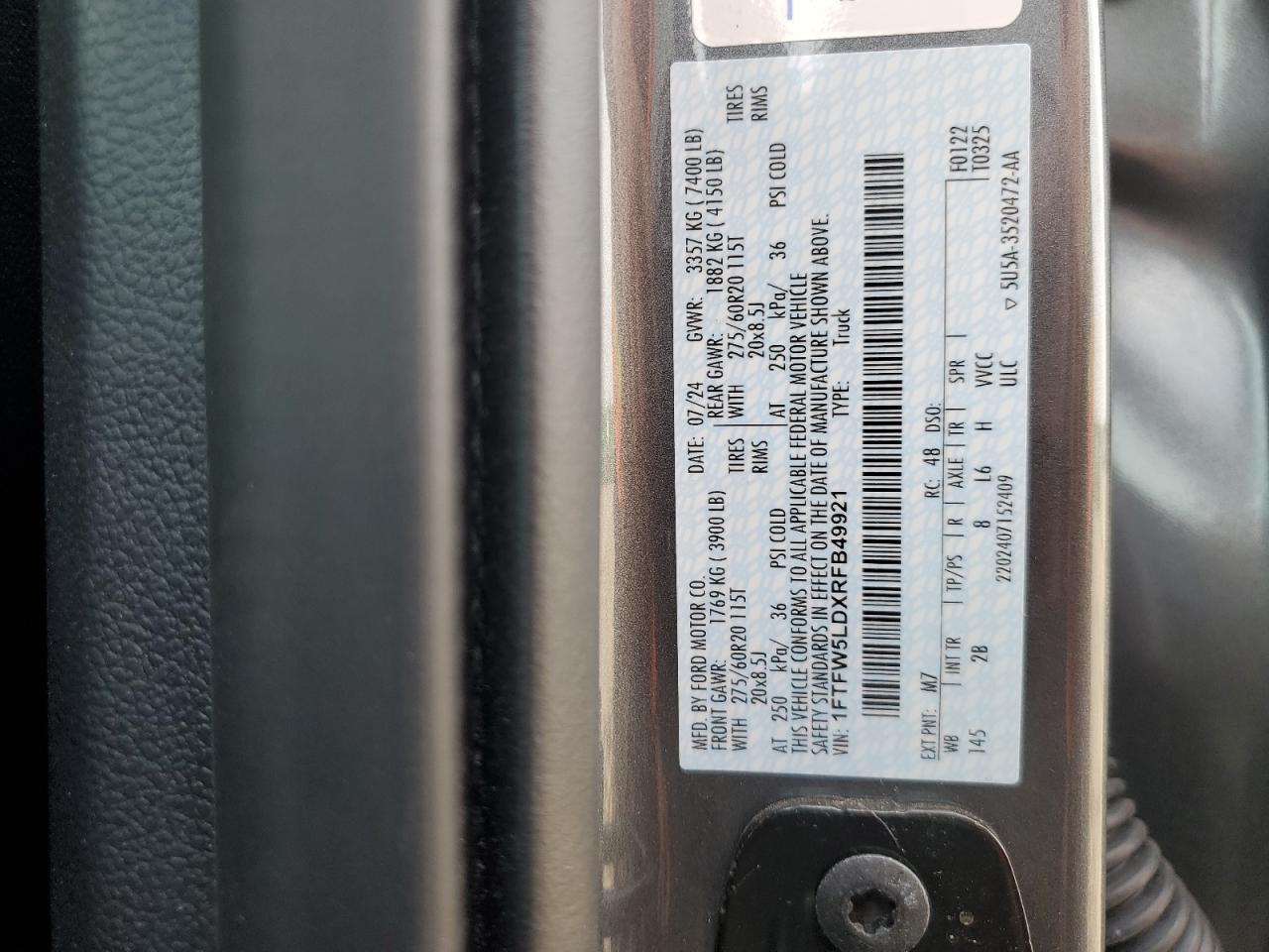 2024 FORD F150 LARIAT photo 23