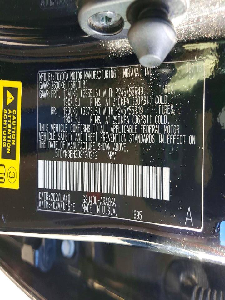 2013 TOYOTA HIGHLANDER LIMITED photo 27
