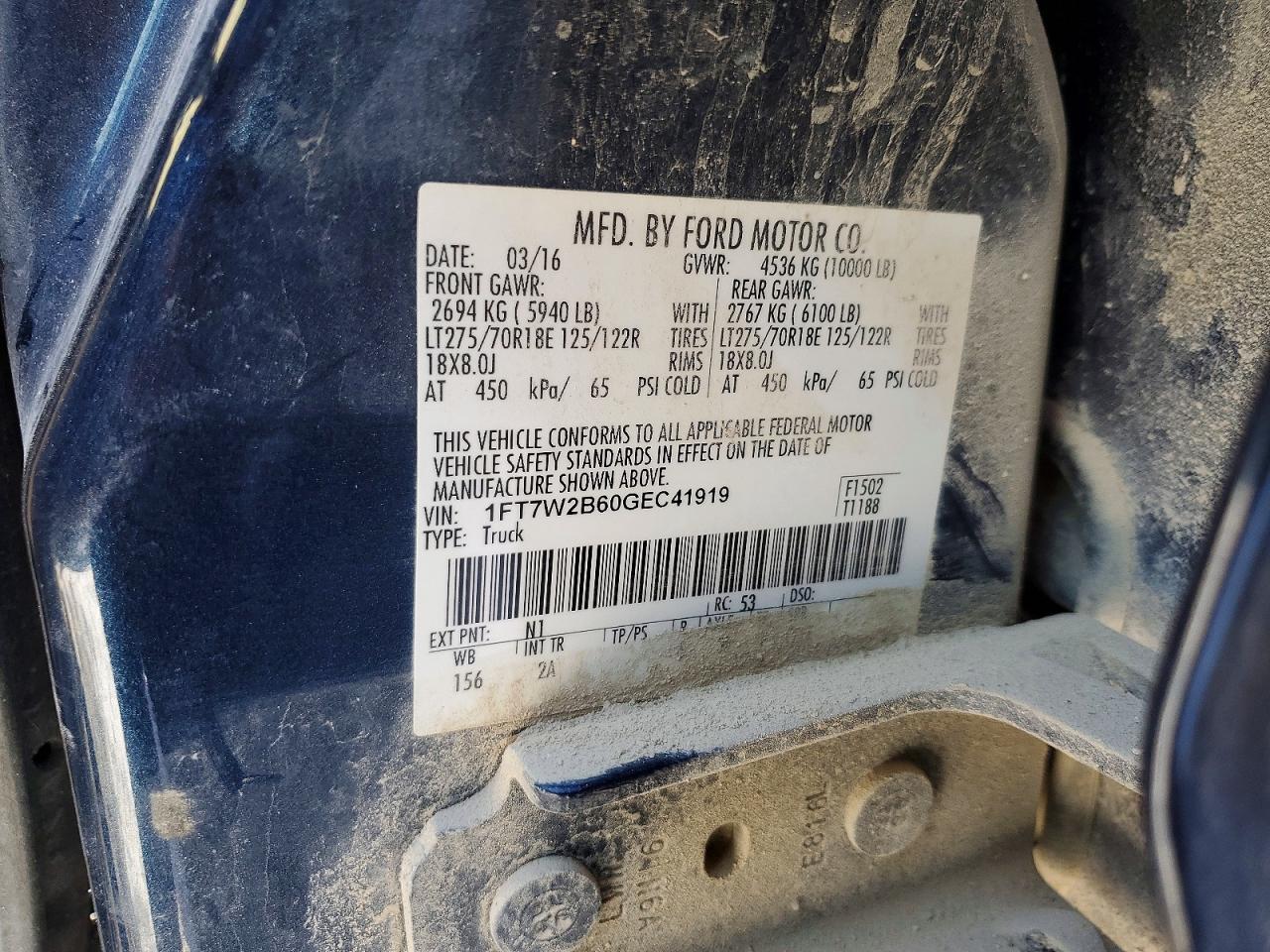 2016 FORD F250 SUPER DUTY photo 23