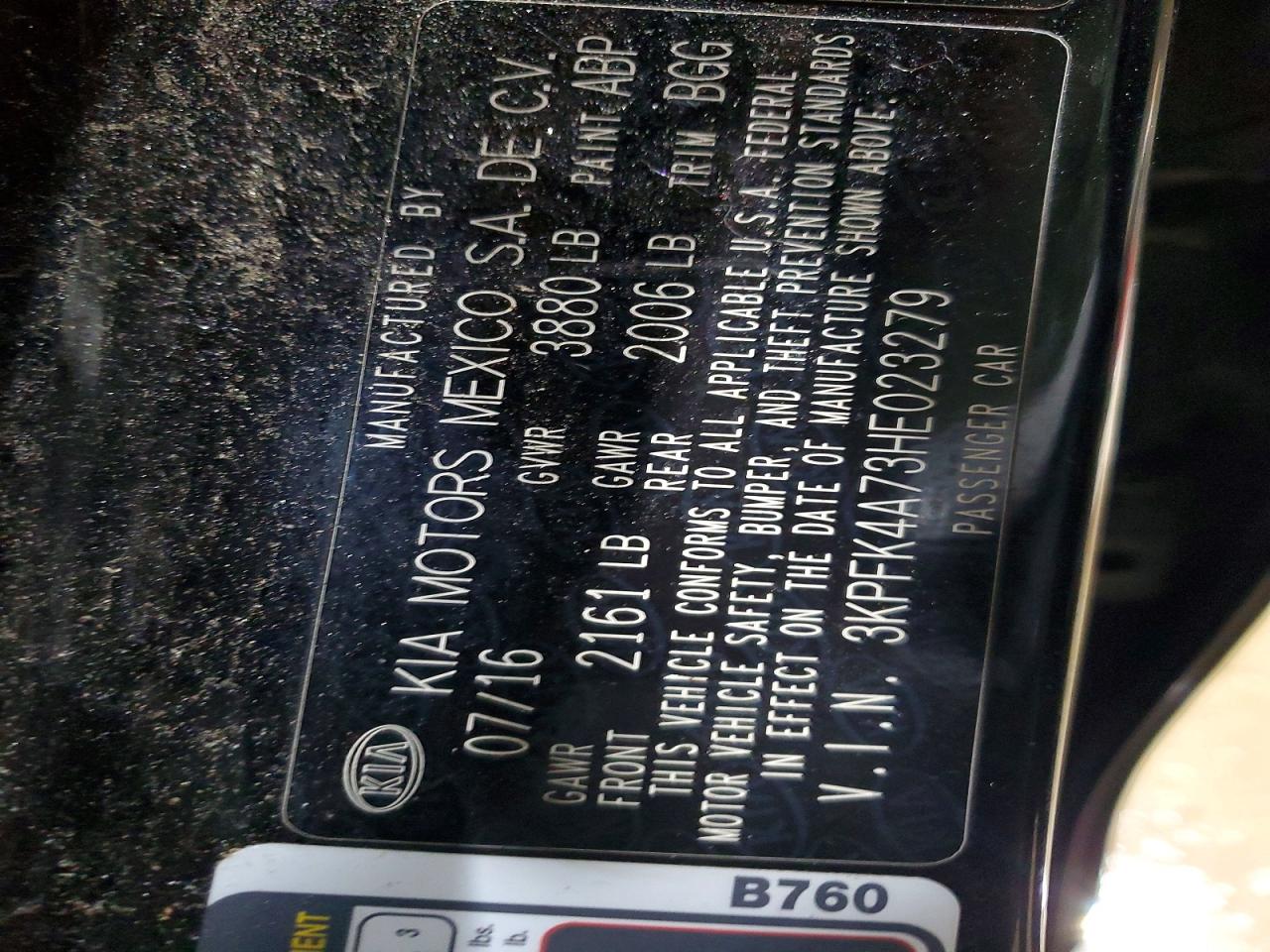 2017 KIA FORTE LX photo 12