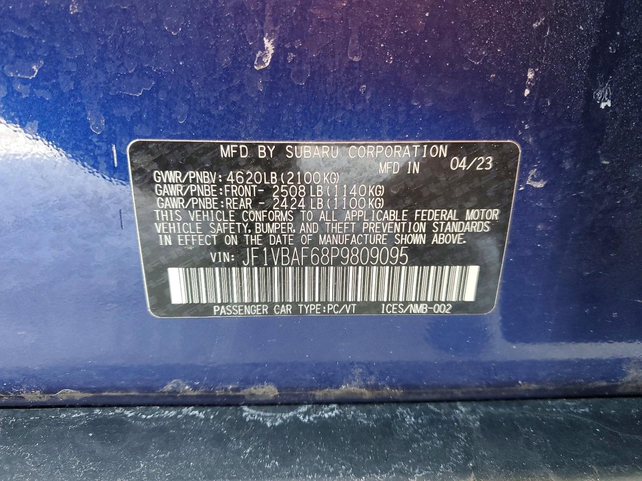 2023 SUBARU WRX PREMIUM photo 34