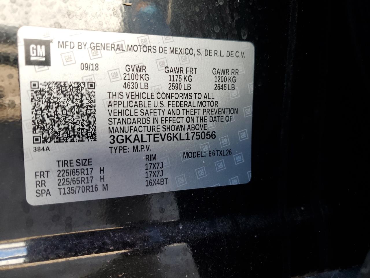 2019 GMC TERRAIN SLE photo 37