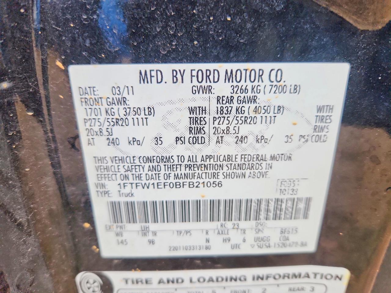 2011 FORD F150 SUPERCREW photo 25