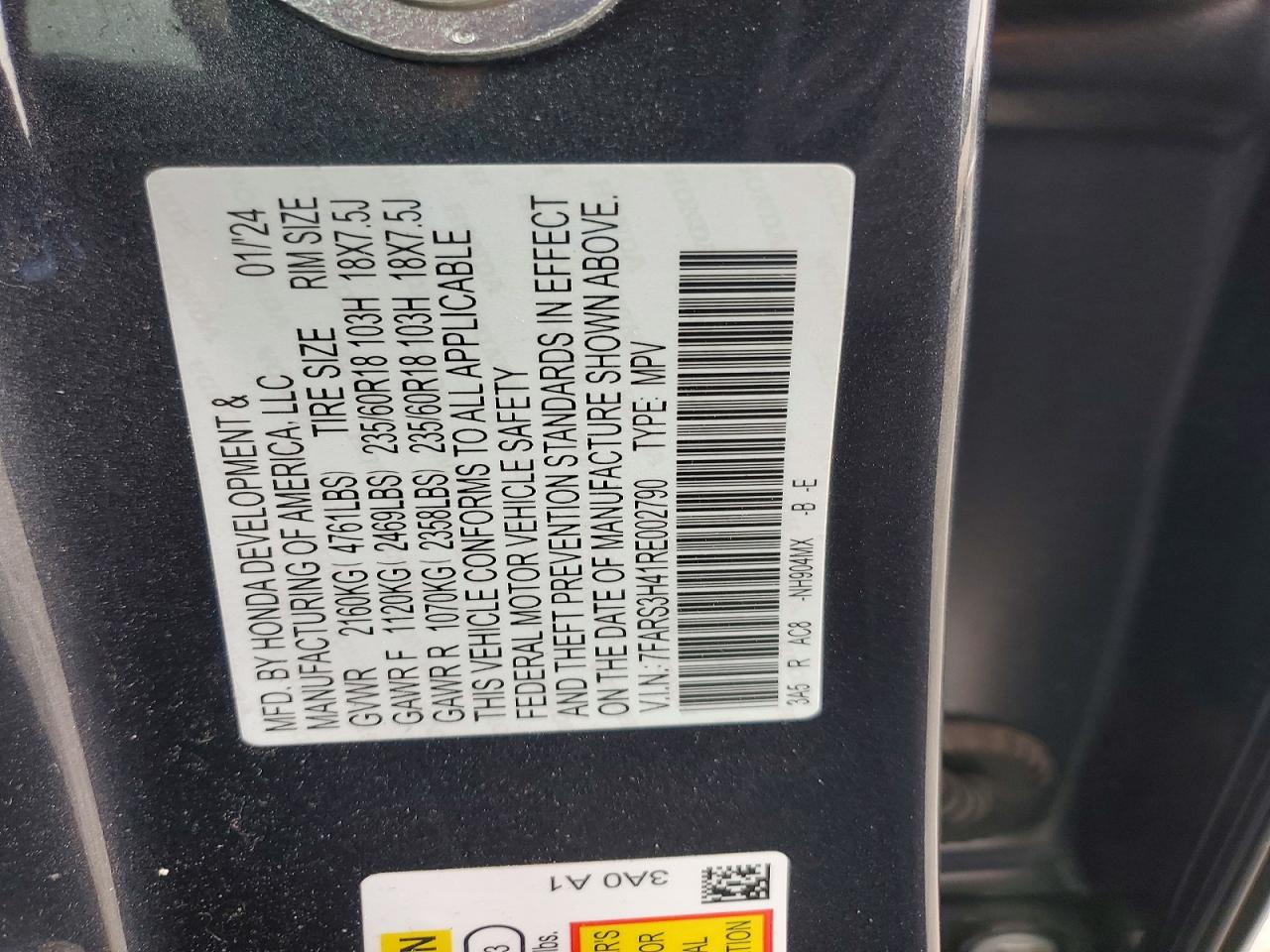 2024 HONDA CR-V EX photo 13