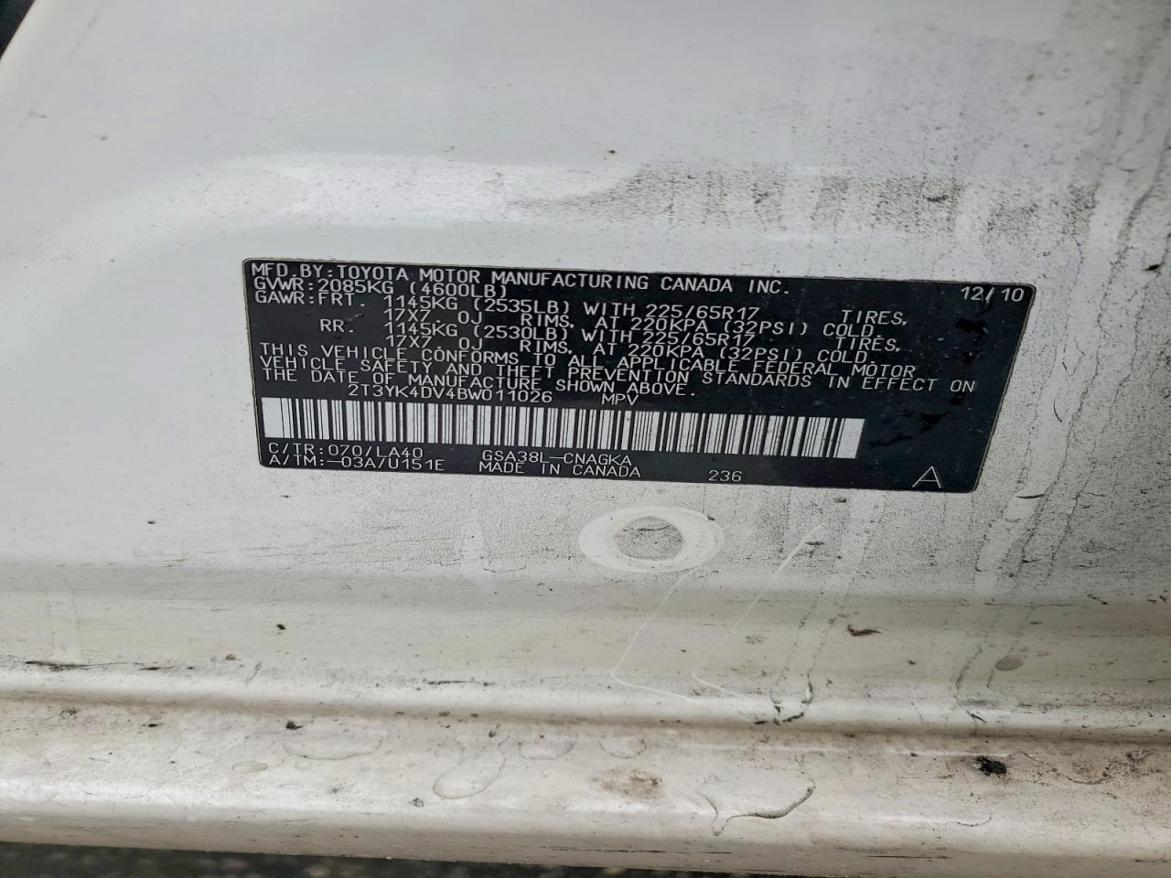 2011 TOYOTA RAV4 LIMITED photo 13