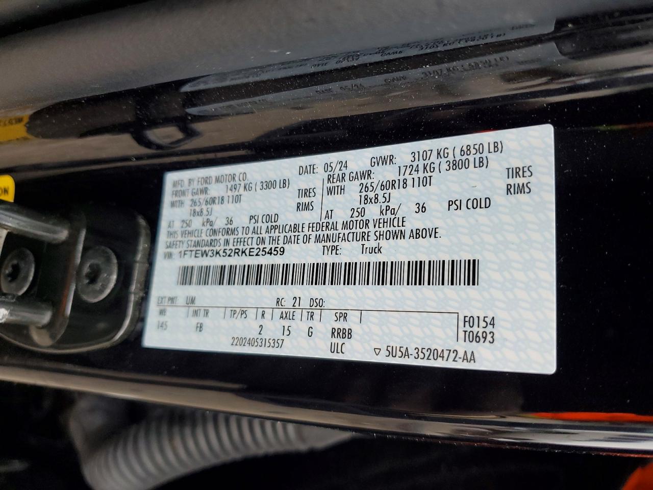 2024 FORD F150 XLT photo 25