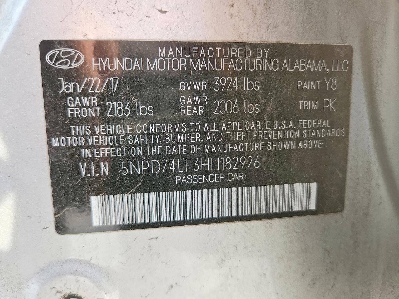 2017 HYUNDAI ELANTRA SE photo 23