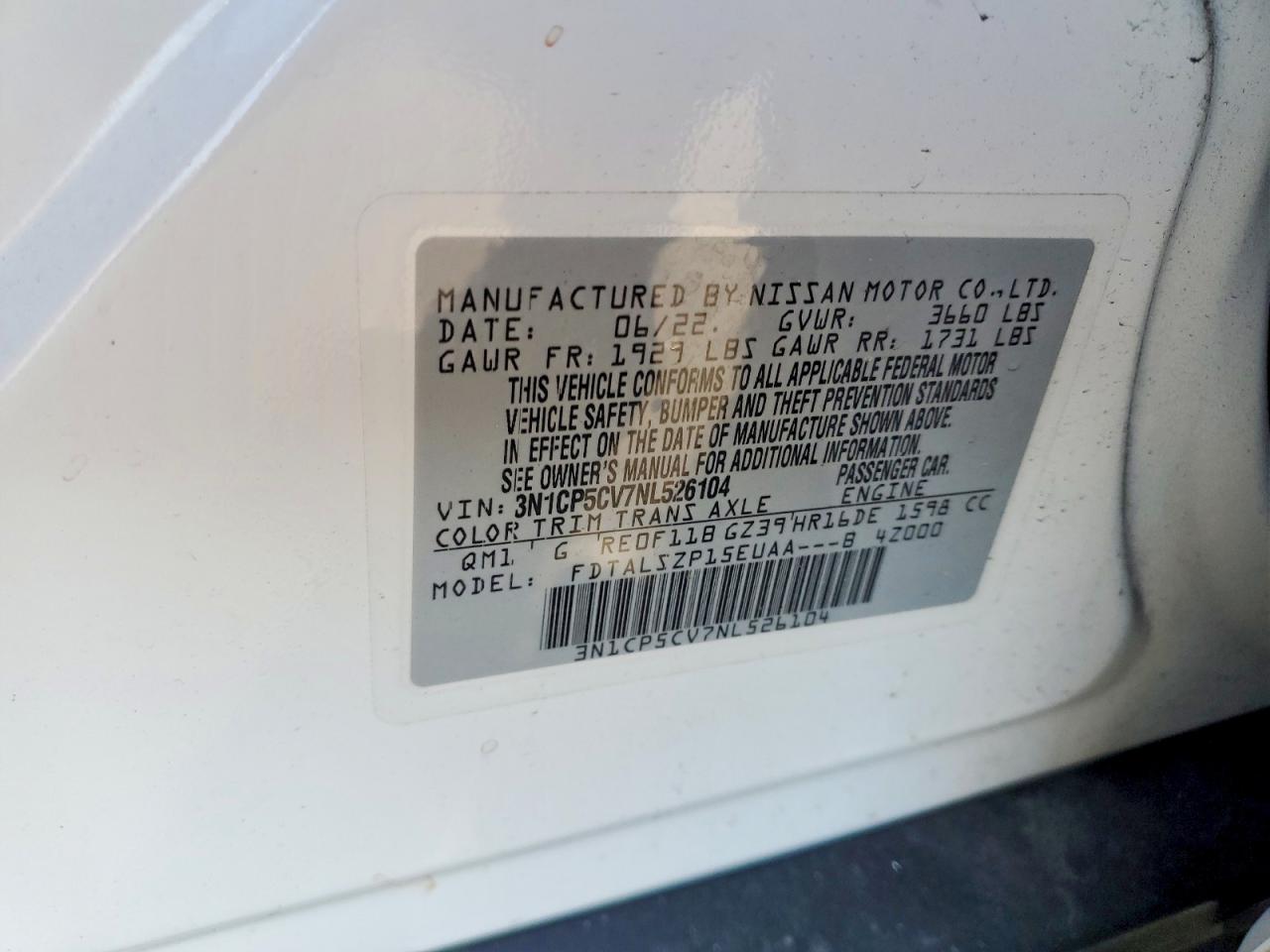2022 NISSAN KICKS SV photo 25