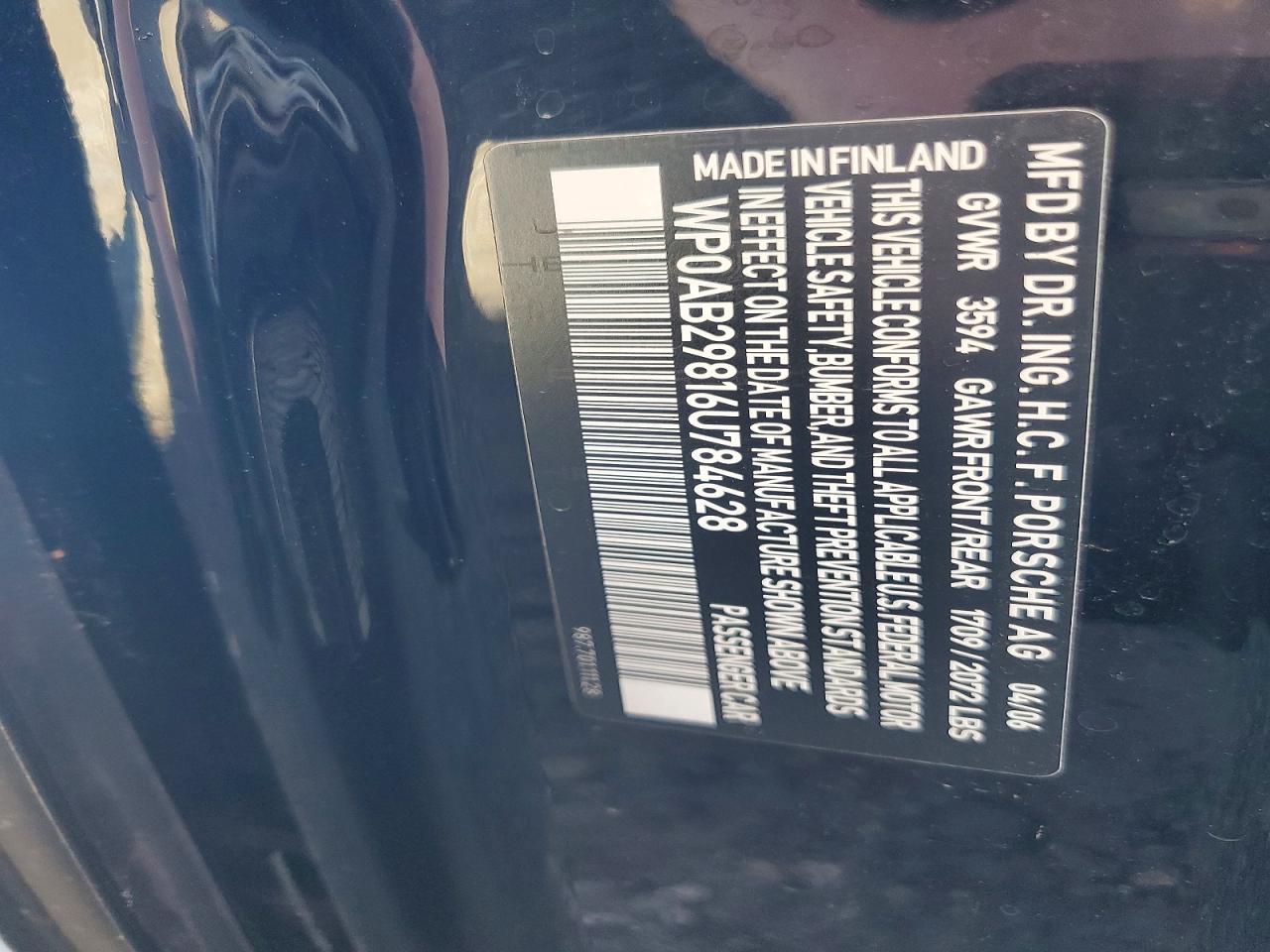 2006 PORSCHE CAYMAN photo 12