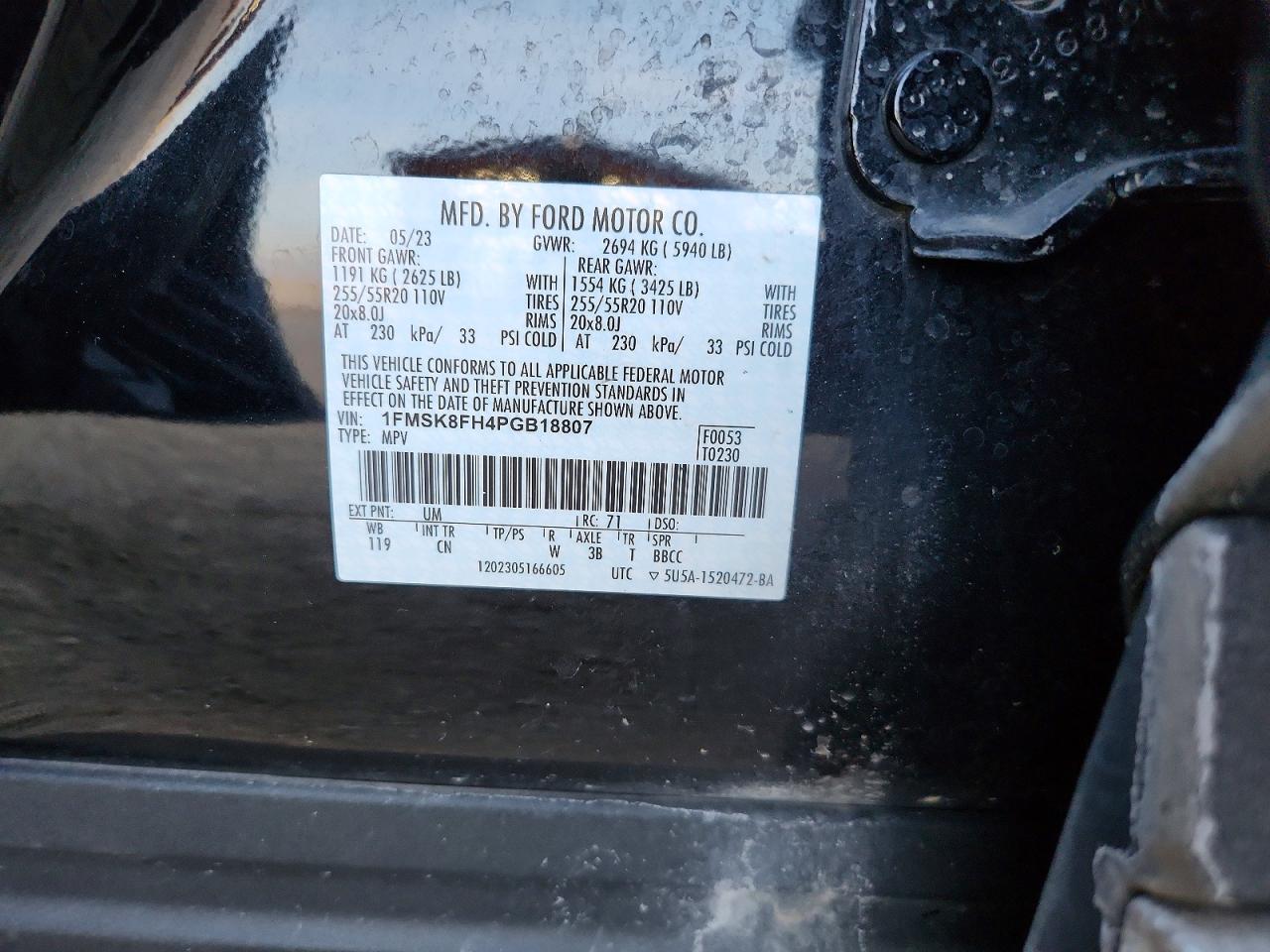 2023 FORD EXPLORER LIMITED photo 27