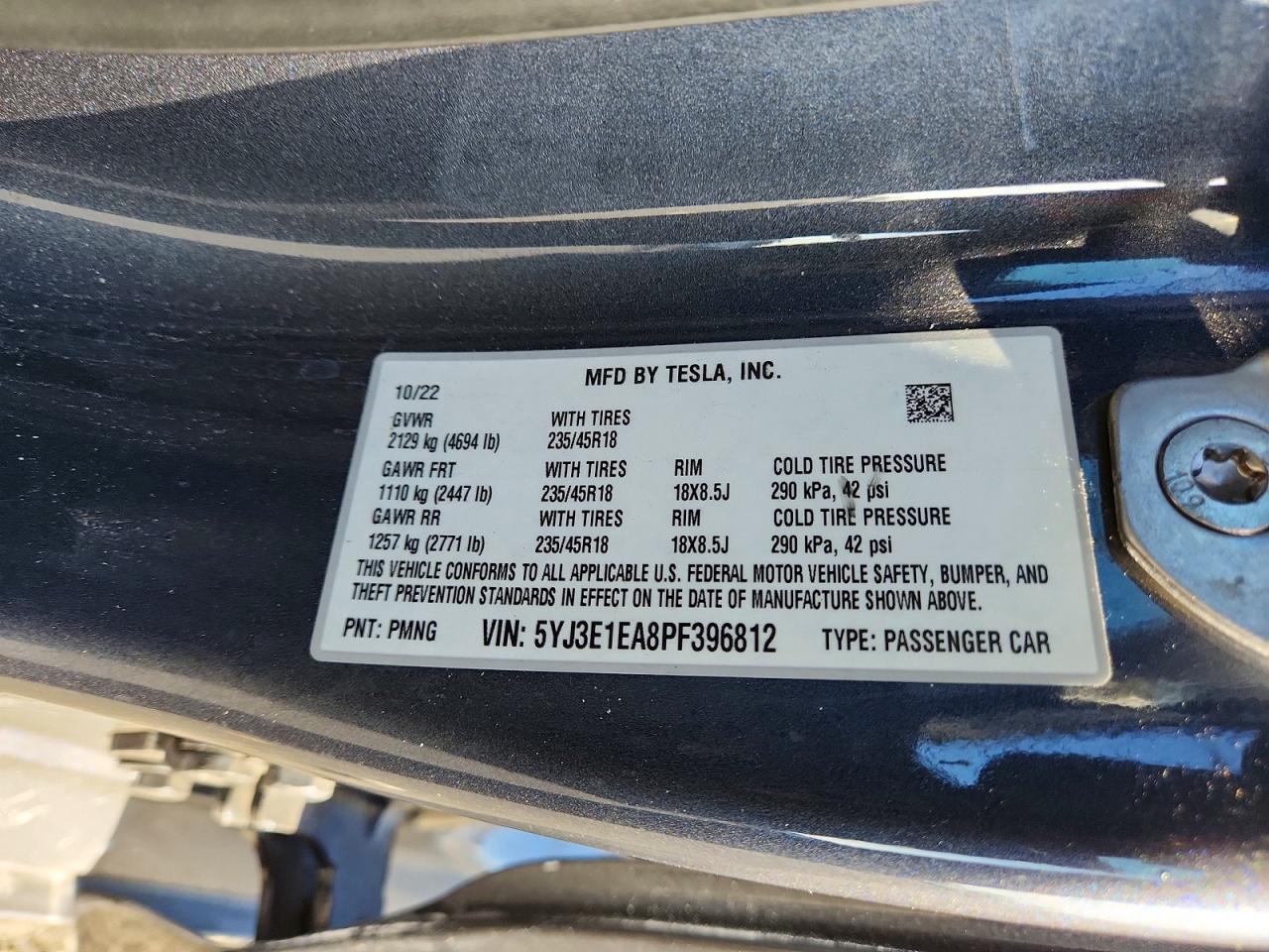 2023 TESLA MODEL 3 photo 12