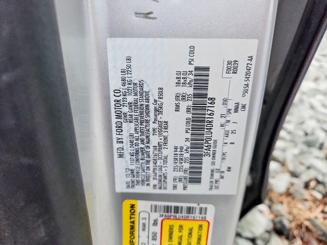 2013 FORD FUSION SE HYBRID photo 23