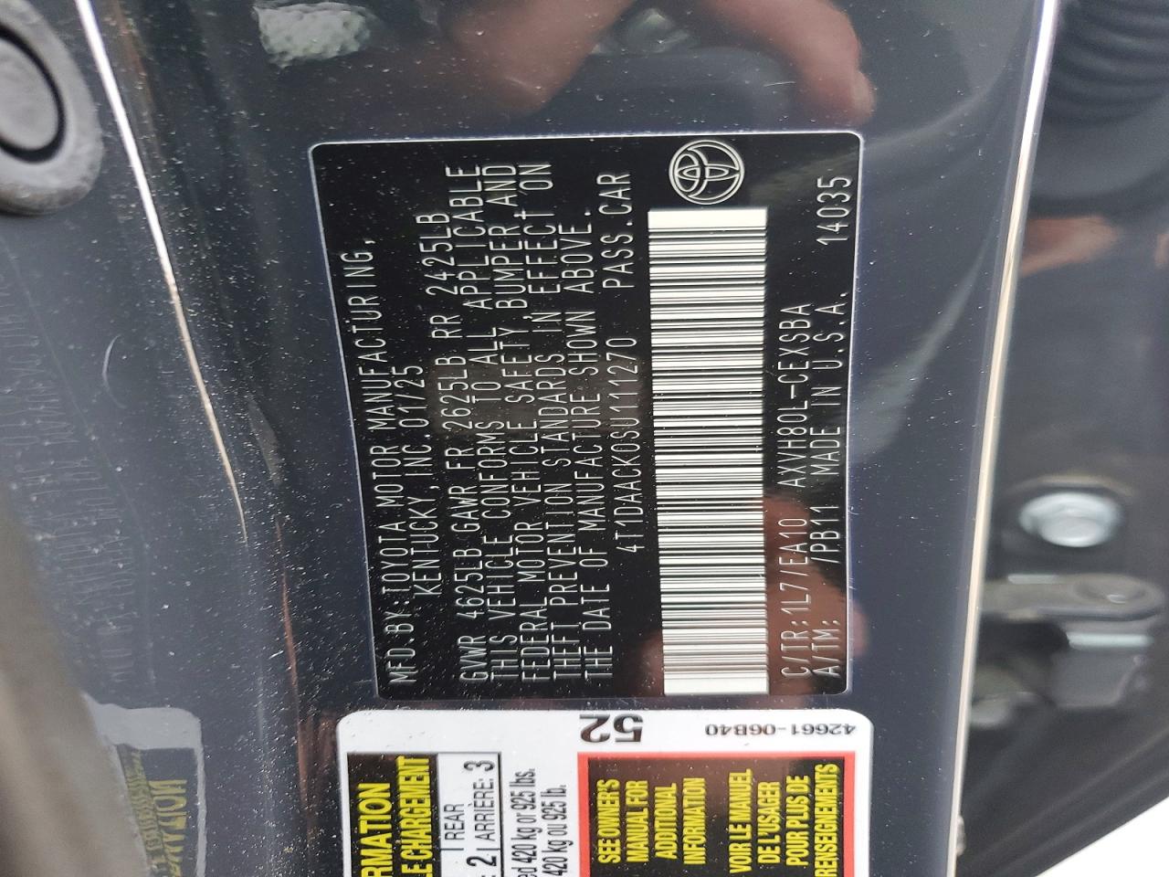 2025 TOYOTA CAMRY XSE photo 12