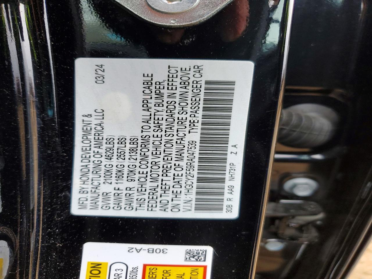 2024 HONDA ACCORD HYBRID SPORT photo 12