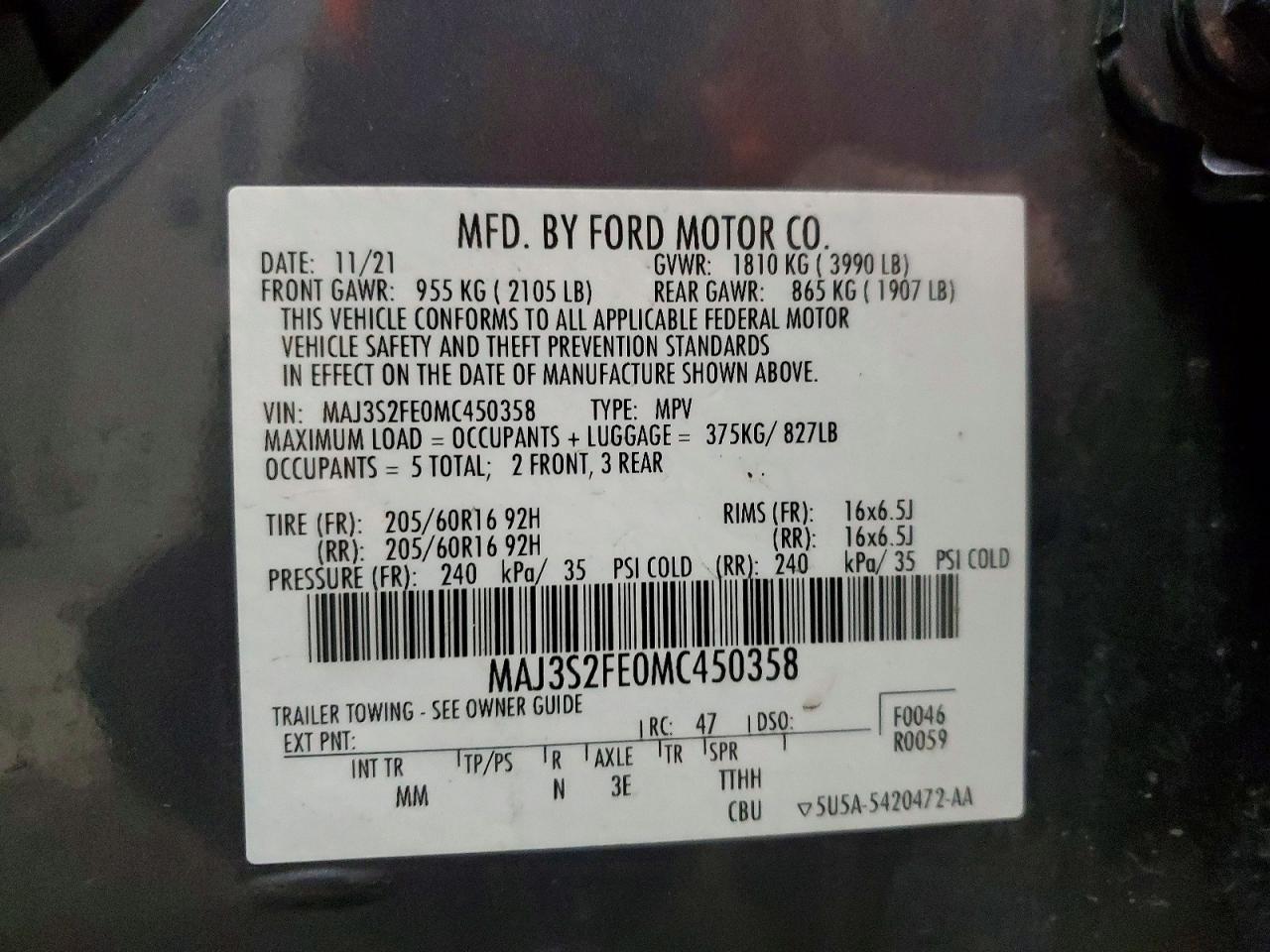 2021 FORD ECOSPORT S photo 25