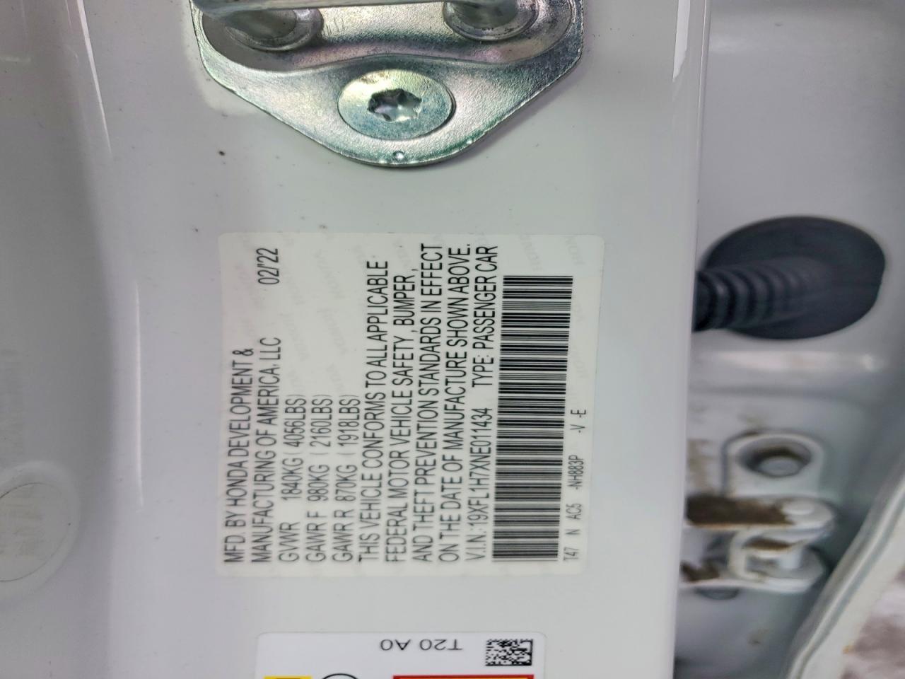 2022 HONDA CIVIC EXL photo 37