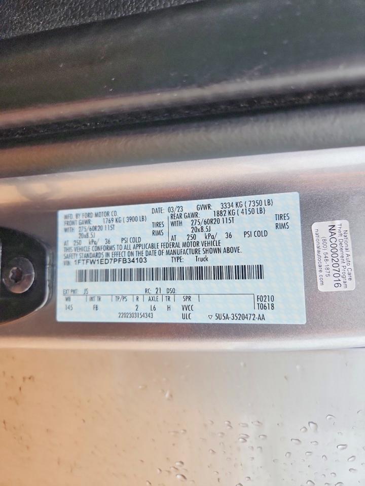 2023 FORD F150 SUPERCREW photo 23