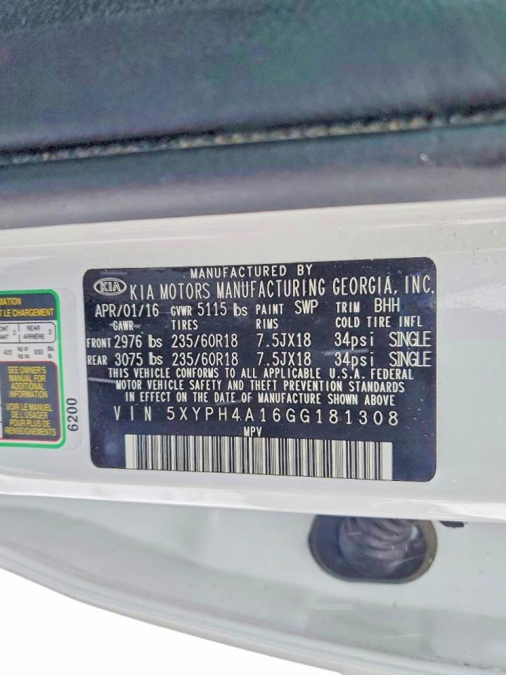 2016 KIA SORENTO EX photo 25