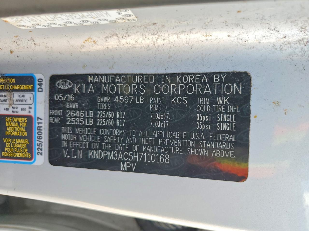 2017 KIA SPORTAGE LX photo 40