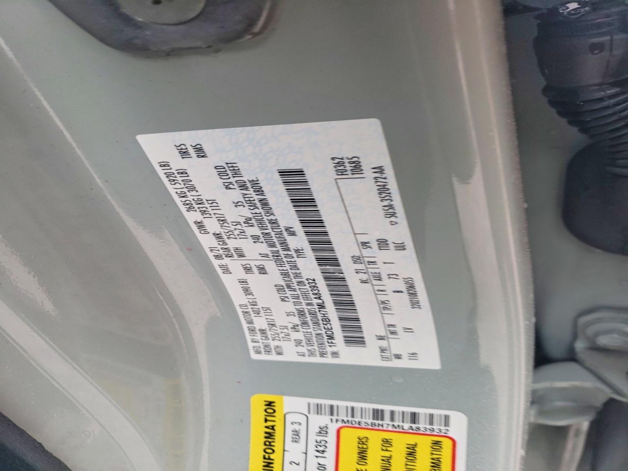 2021 FORD BRONCO BASE photo 40
