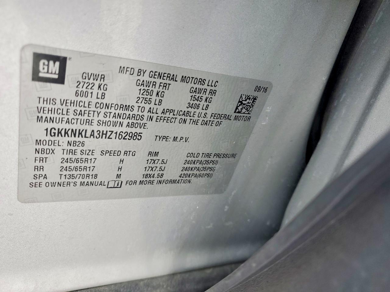 2017 GMC ACADIA SLE photo 37