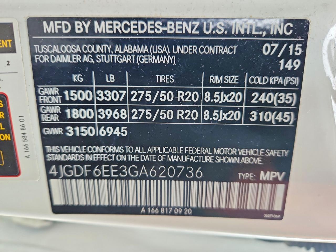 2016 MERCEDES-BENZ GL 450 4MATIC photo 14