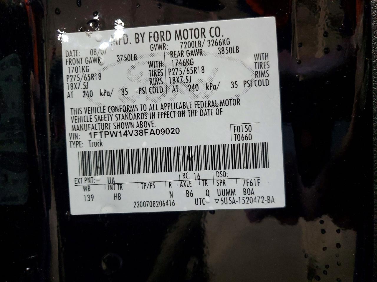 2008 FORD F150 SUPERCREW photo 34