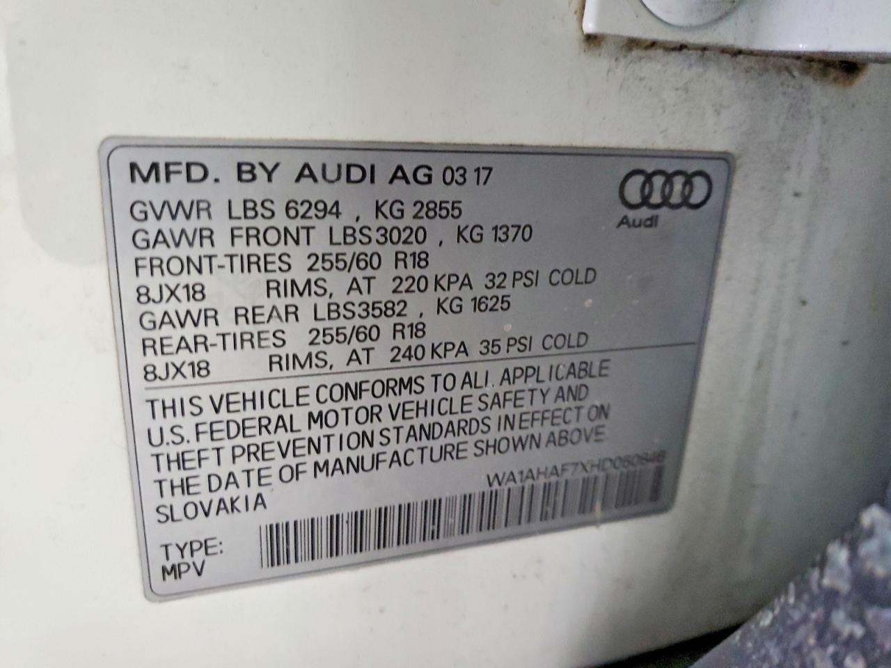 2017 AUDI Q7 PREMIUM photo 25