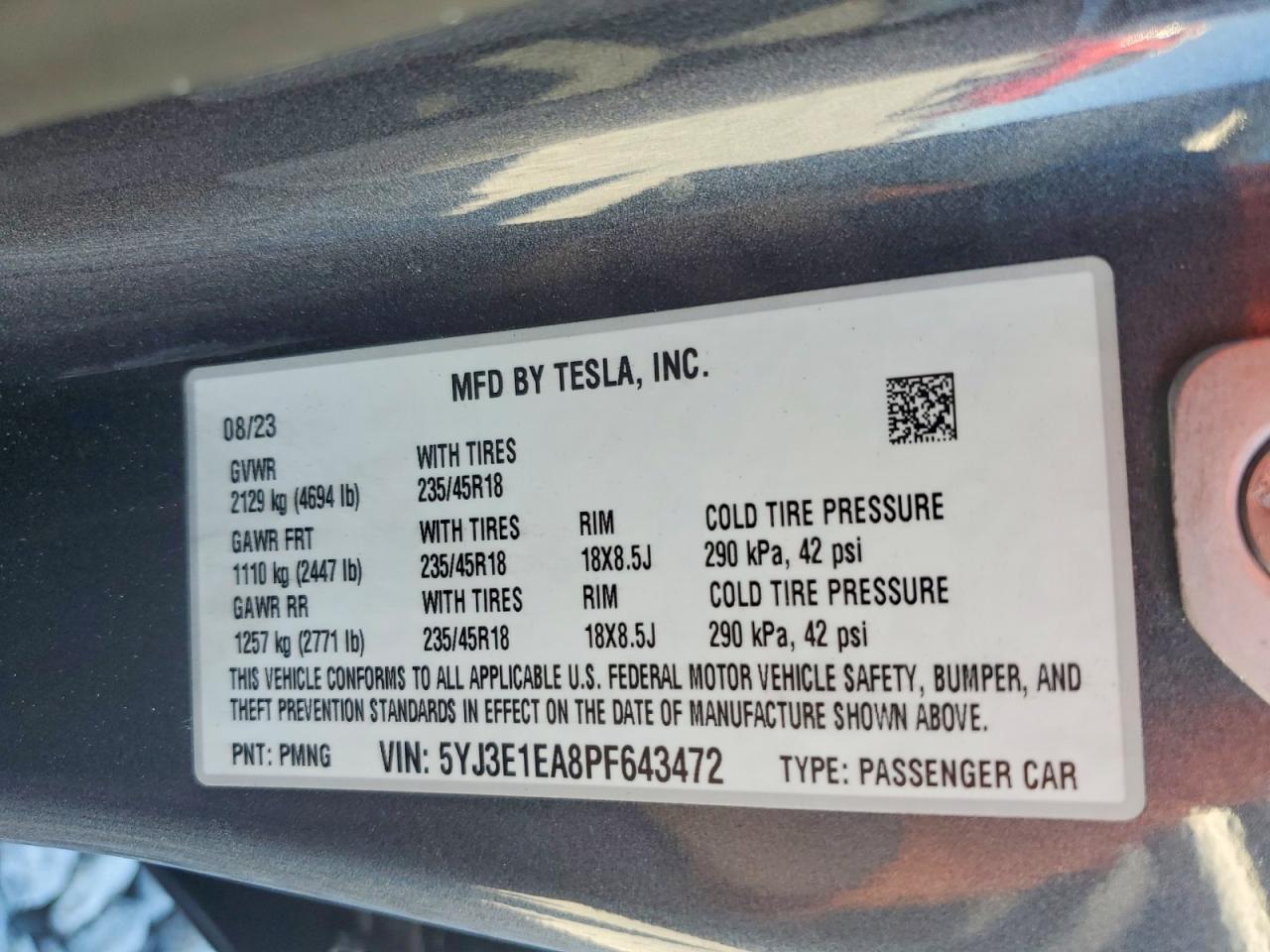 2023 TESLA MODEL 3 photo 25