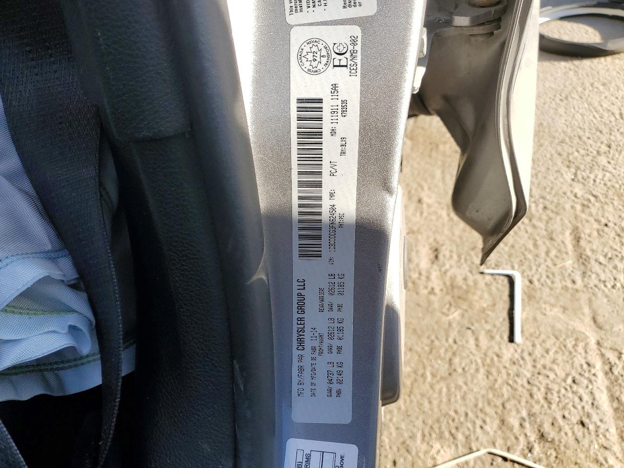 2015 CHRYSLER 200 C photo 12