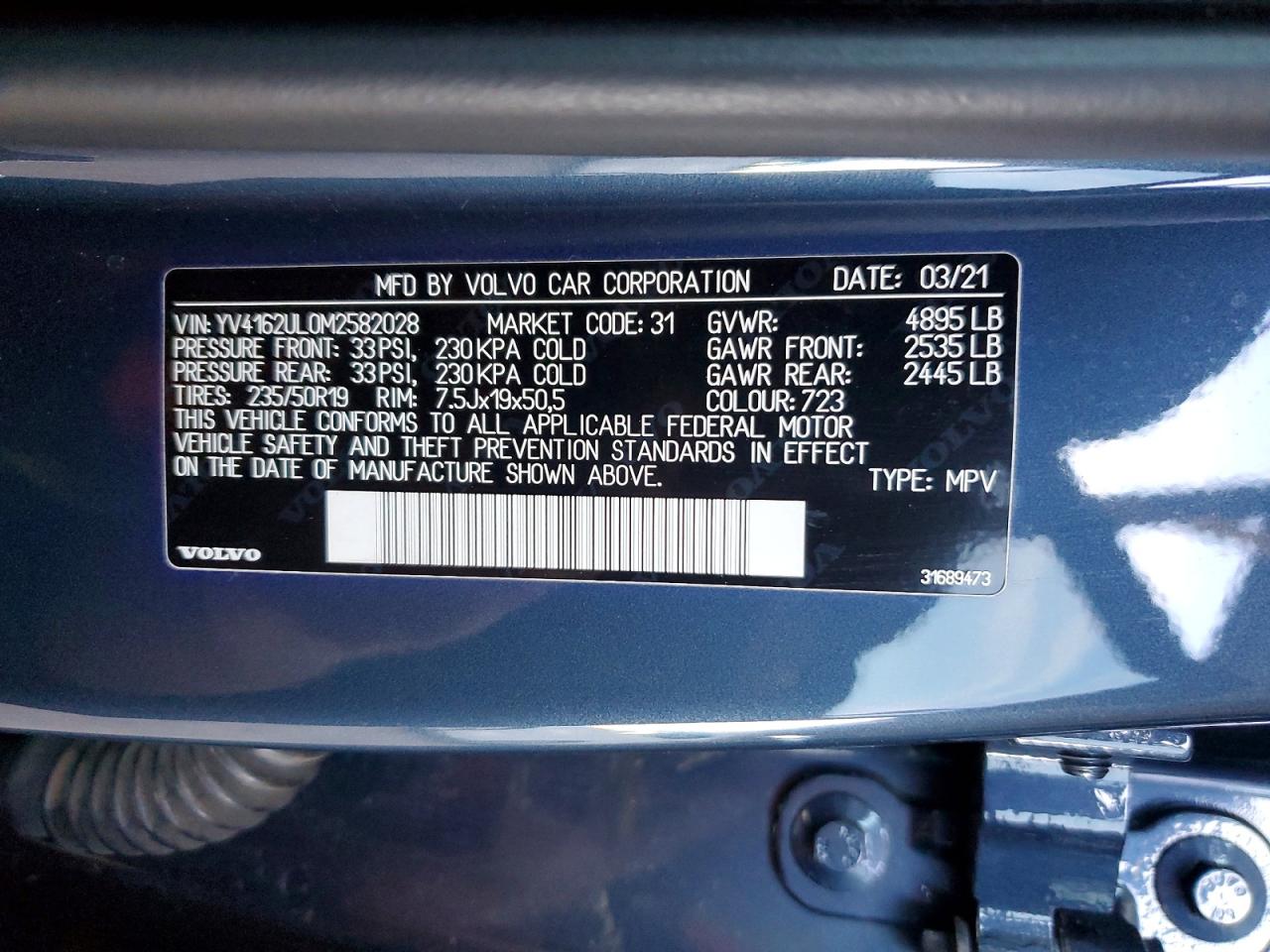 2021 VOLVO XC40 T5 INSCRIPTION photo 37