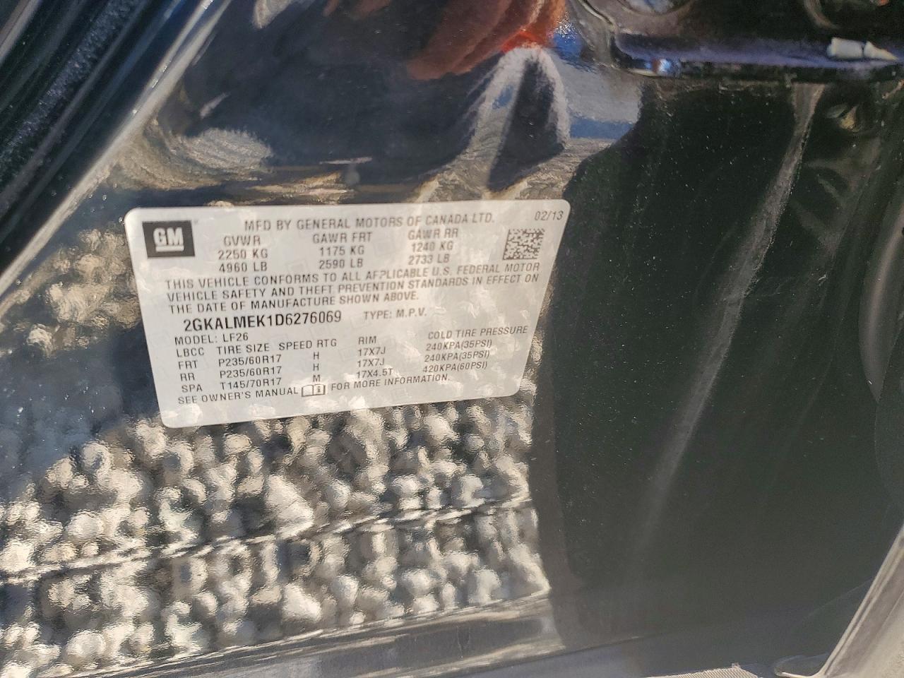 2013 GMC TERRAIN SLE photo 37