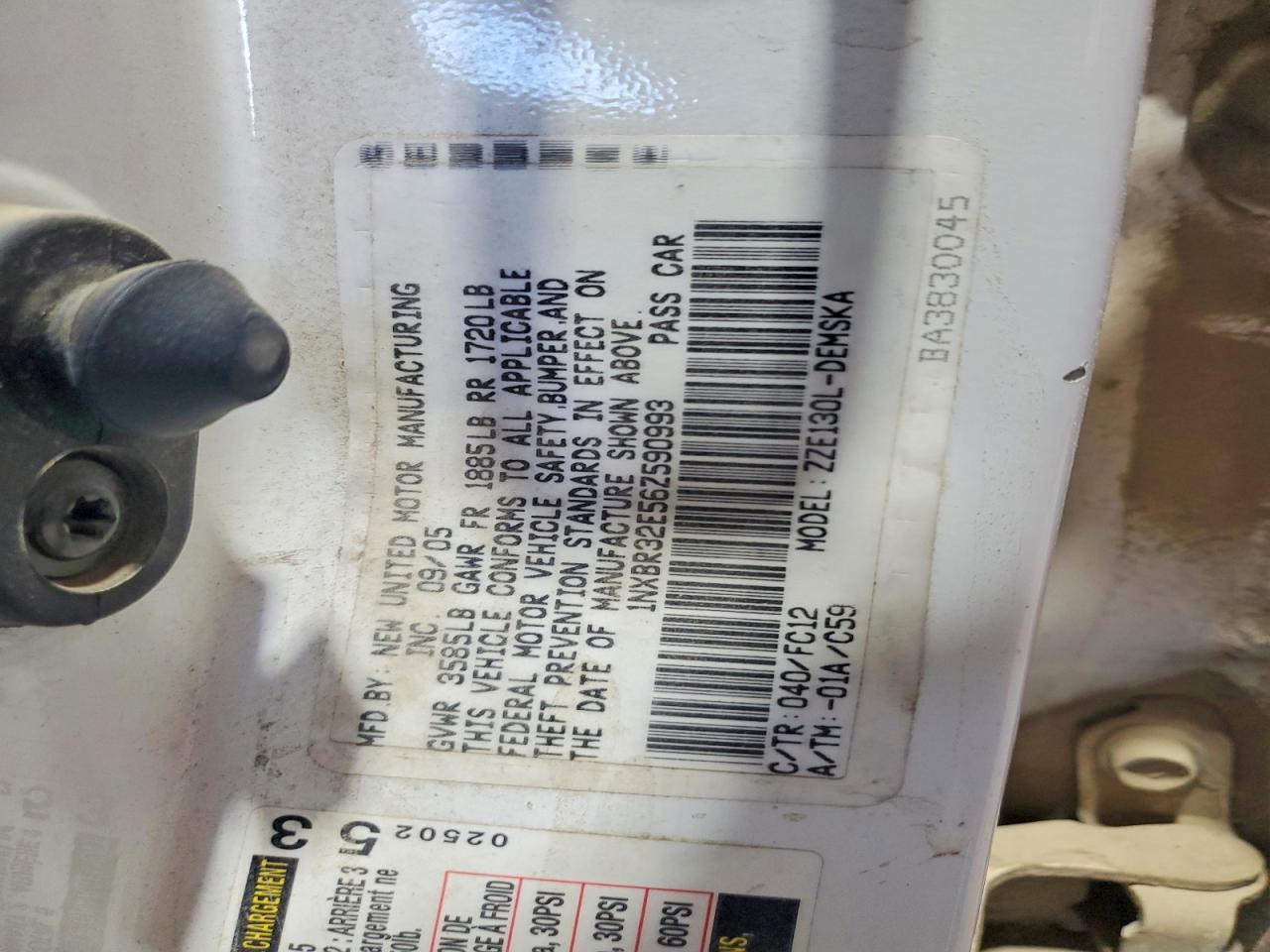 2006 TOYOTA COROLLA S photo 34