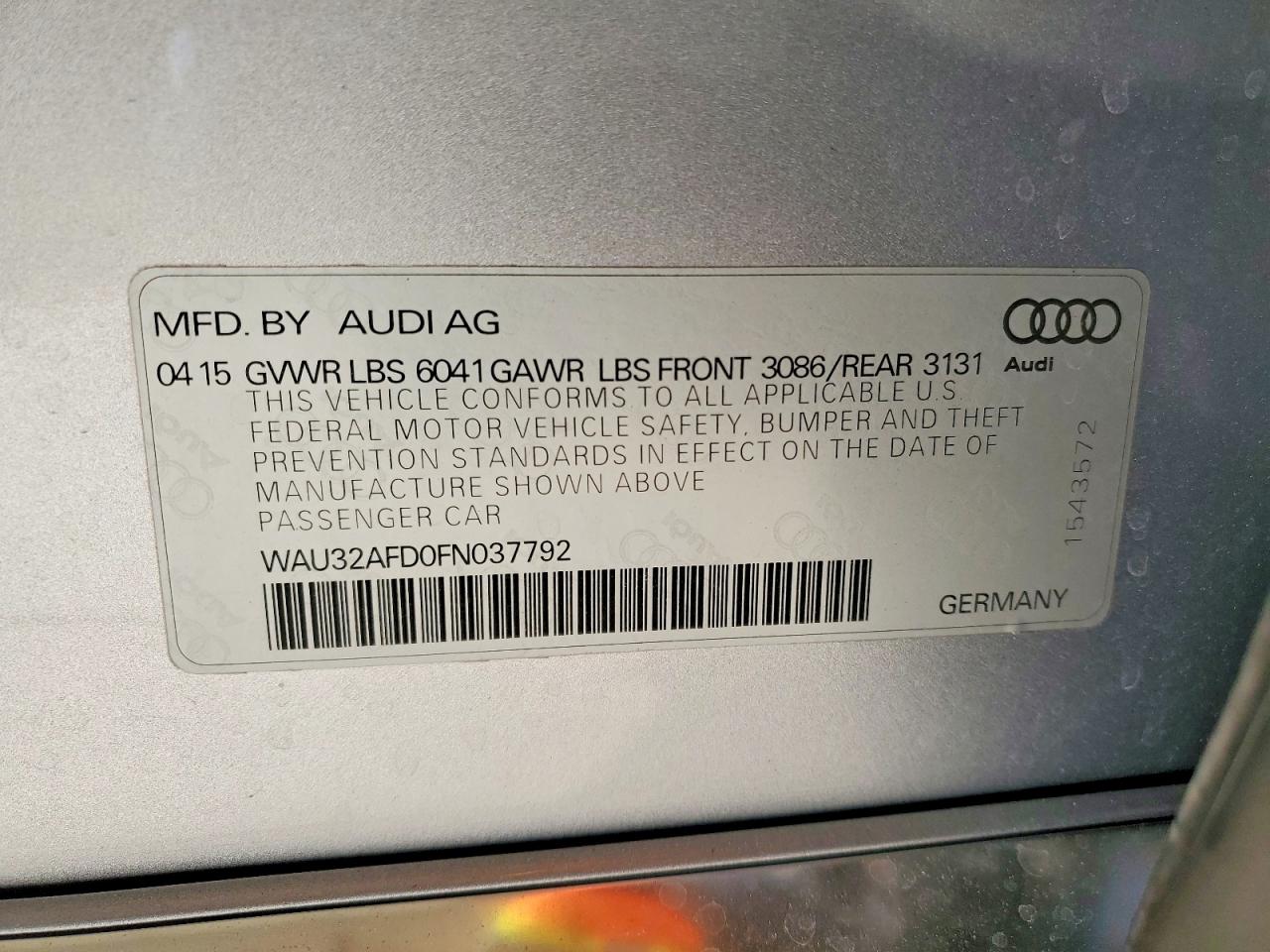 2015 AUDI A8 L QUATTRO photo 23