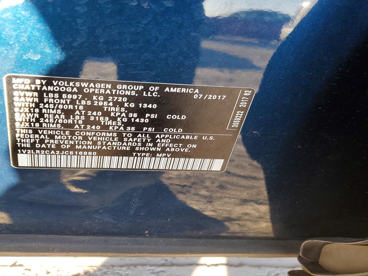2018 VOLKSWAGEN ATLAS SE photo 13