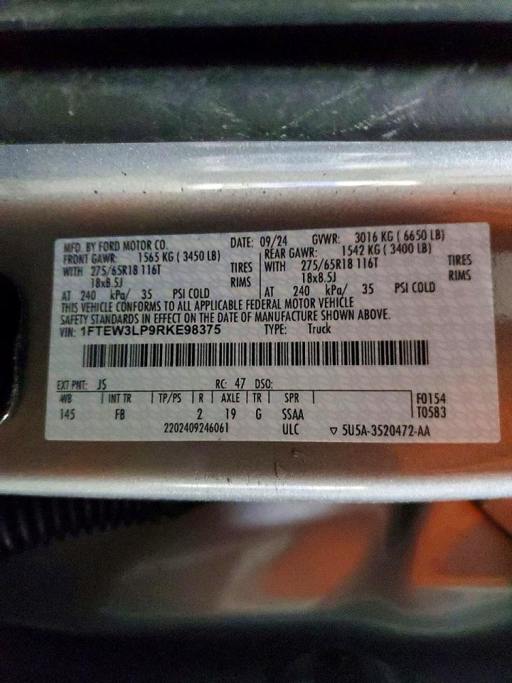2024 FORD F150 XLT photo 12