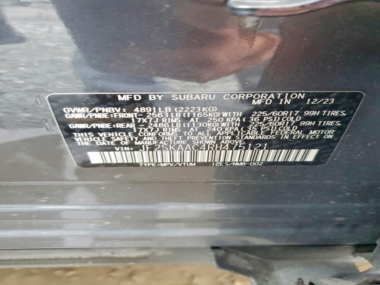 2024 SUBARU FORESTER photo 25