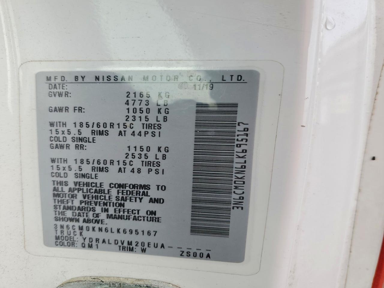 2020 NISSAN NV200 S photo 37
