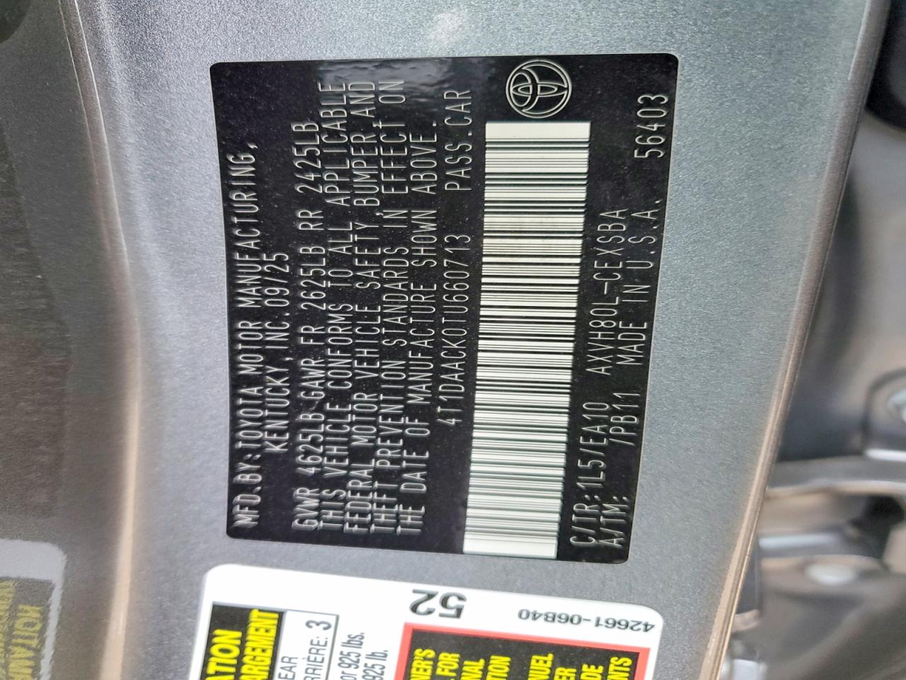2026 TOYOTA CAMRY XSE photo 12