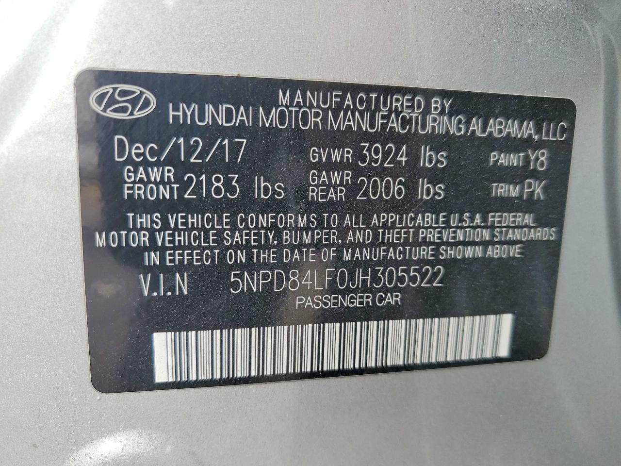 2018 HYUNDAI ELANTRA SEL photo 45