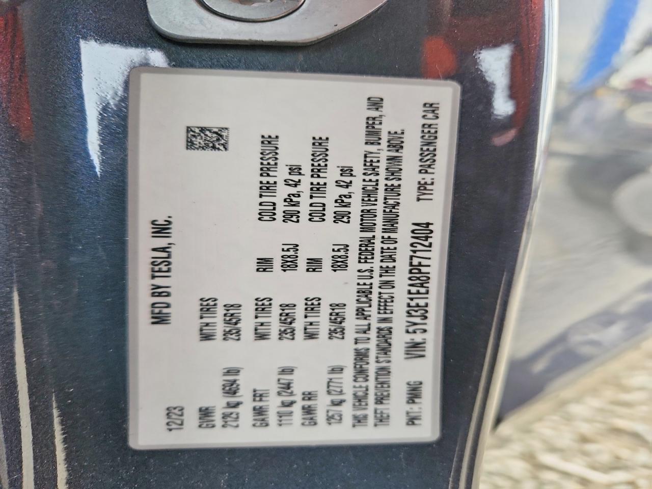 2023 TESLA MODEL 3 photo 37