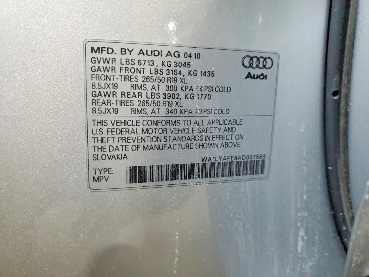 2010 AUDI Q7 PREMIUM PLUS photo 37
