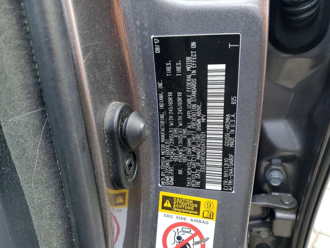 2017 TOYOTA HIGHLANDER XLE photo 25